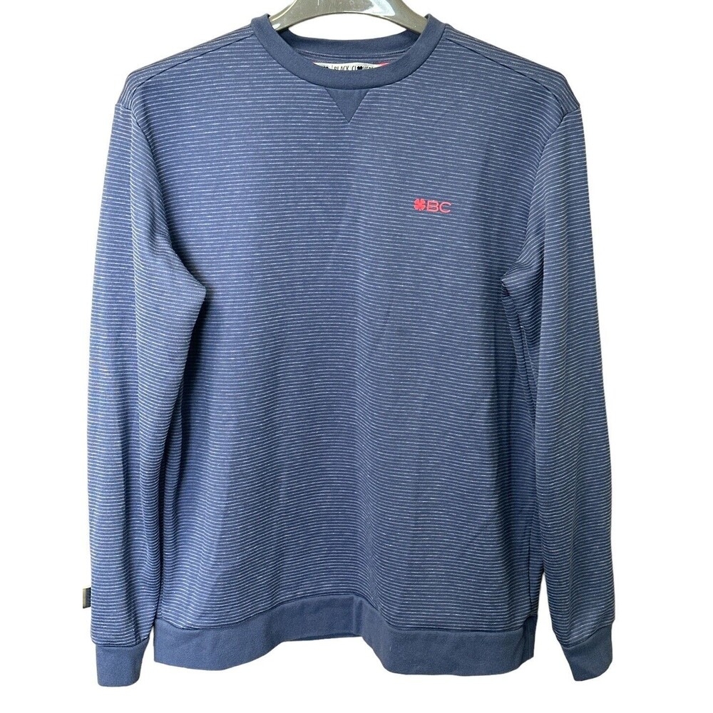 BLACK CLOVER LIVE LUCKY MEN'S REBEL CREW NECK GOLF PULLOVER SMALL